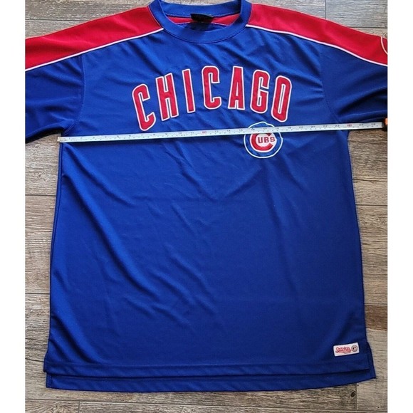 CHICAGO CUBS Jersey STITCHES Men’s LARGE Embroidered Logos Dual Sided MLB Gear - Picture 14 of 14
